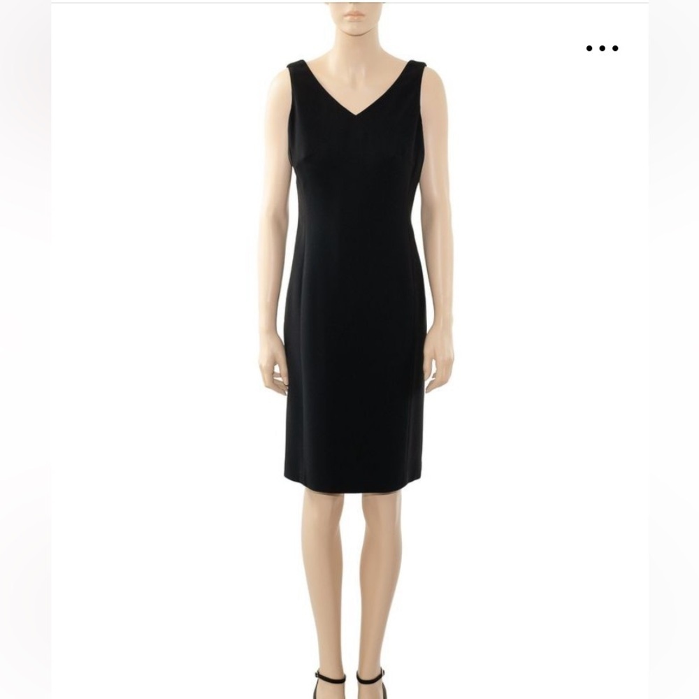 Jones New York Collection Platinum Sheath Dress Size 8P Black Classic Vintage - Picture 9 of 9